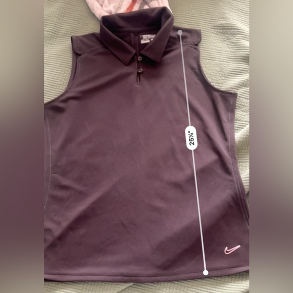 Nike Golf Dri-Fit Brown Sleeveless Polo Tank Top 
Size Large - Picture 12 of 12